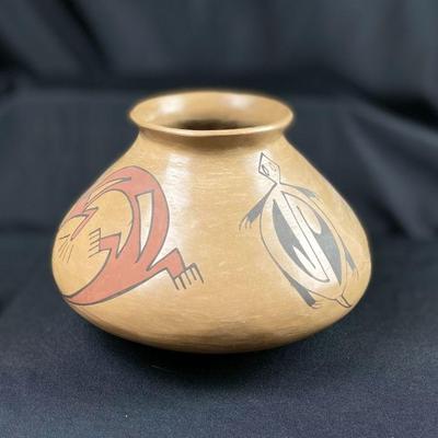 Lot # 16 - Large 10â€ Native American Handcrafted Pottery- Vase