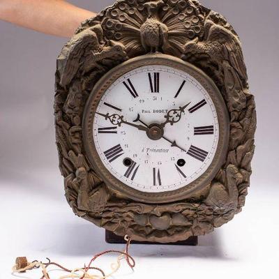 WAC050 Antique Paul Bodet Wall Clock 