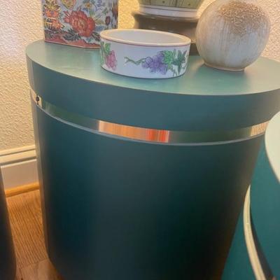 MCM round side tables