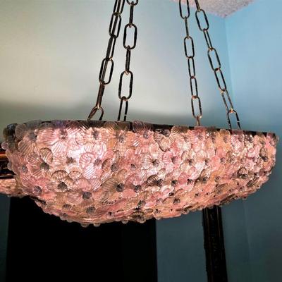 Italian Glass Ceiling Hanging Lamp, Murano