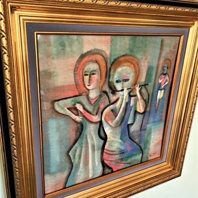 Framed Original, Signed Polia Pillin, Los Angeles, CA Â 1948-1992