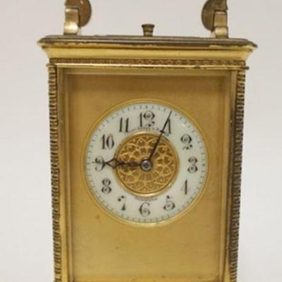 1220	CARRIAGE CLOCK, BAILEY BANKS AND BIDDLE, PHILADELPHIA, APPROXIMATELY 3 1/2 IN X 4 IN X 8 IN H
