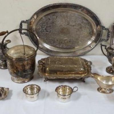 1233	GROUP OF ASSORTED SILVER PLATE ITEMS
