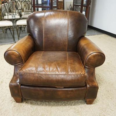 1009	CRATE & BARREL LEATHER ARMCHAIR

