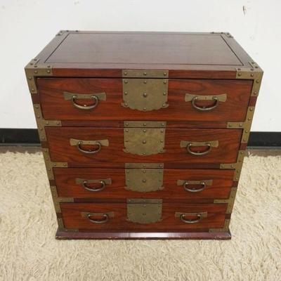 1040	4 DRAWER ASIAN CHEST W/METAL MOUNTS, 23 IN X 16 IN X 25 IN HIGH
