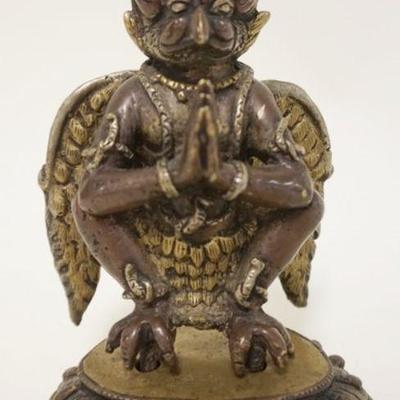 1263	BRONZE METAL WINGED DEITY, APPROXIMATELY 6 1/2 IN H
