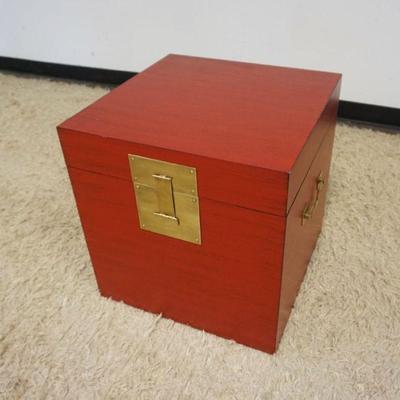 1041	ASIAN STYLE STORAGE CHEST, APPROXIMATELY 20 IN SQUARE X 21 IN HIGH
