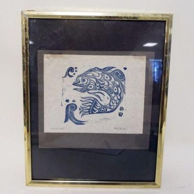 1277	MEL FOWLER ARTIST PROOF SIGNED, SOME STAINING AT TOP, APPROXIMATELY 15 IN X 14 IN OVERALL
