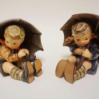 1076	LOT OF 2 GOEBEL HUMMEL FIGURINES, APPROXIMATELY 5 1/2 IN HIGH
