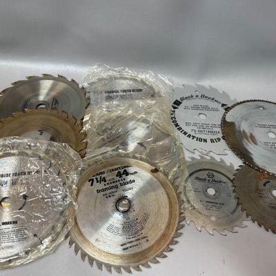 Assorted Saw Blades Black & Decker, Craftsman and More.