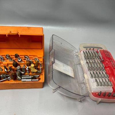  Router Bit Kit with Assorted Brands and Driver Bits