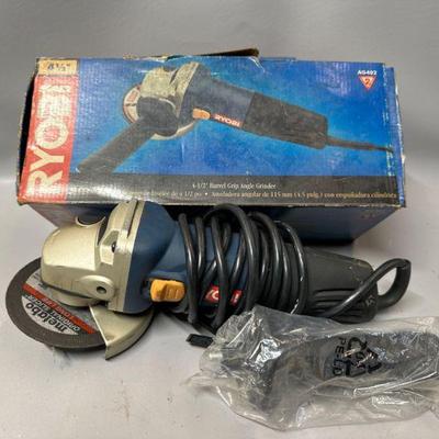 Ryobi 4 1/2" Barrell Grip Angle Grinder