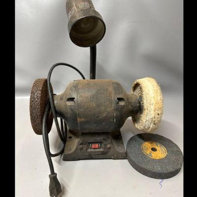 grindwheel lamp with with buffer 