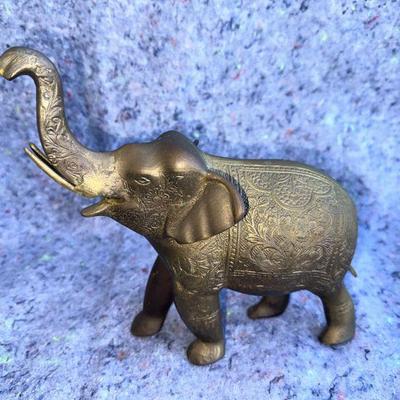 Vintage Brass Elephant 