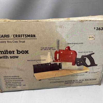 Craftsman Miter Box with Saw 