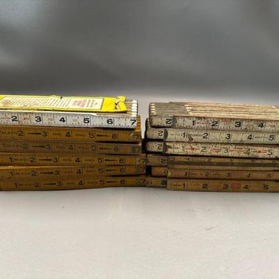 Assorted Extension Rules Evans, Royal Eagle, Lufkin, Columbia Eagle Brands