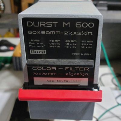 Durst M 600, Color Filter - Powers on
