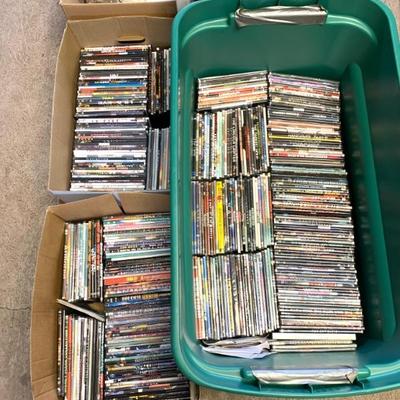 Large lot- cds and dvds