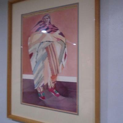 Woman with Pink Shoes by Sari Staggs  1941-present  California