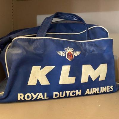 Vintage KLM Royal Dutch Airlines Travel Bag
