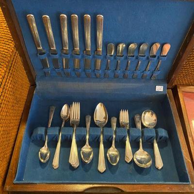 Silverplated flatware made by Monarch Plate
