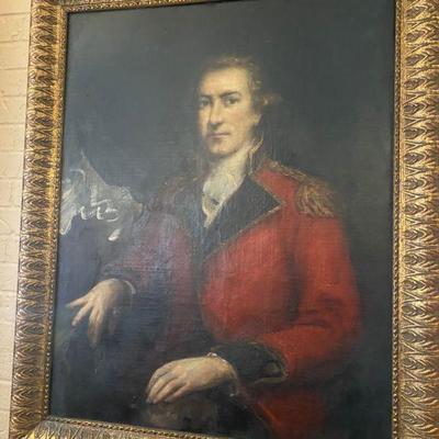 18th Century oil painting of Sir Henry Clinton of the British Army