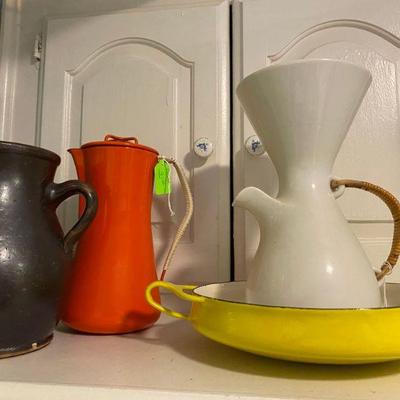 Assortment of Mid Century Pitchers