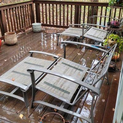 Cushions are in garage.