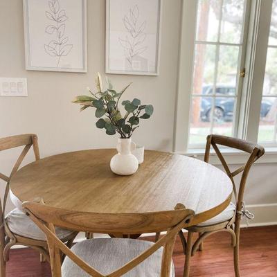 View of Restoration Hardware chairs