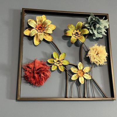 Colorful metal art.