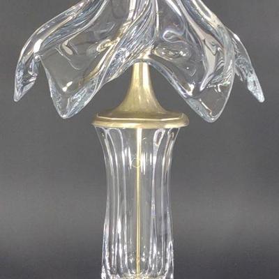 Cofrac Art Verrier French Crystal Table Lamp