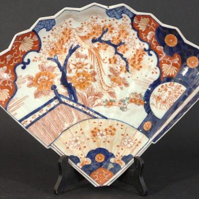 Imari Fan Shaped Charger Plate