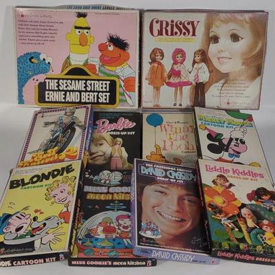 10 Colorforms Cartoon Kit Sets