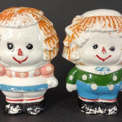 Raggedy Ann & Andy Salt and pepper Shakers