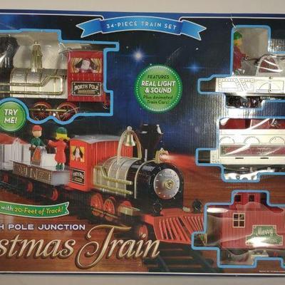 North Pole Christmas Train Toy Set (Complete)