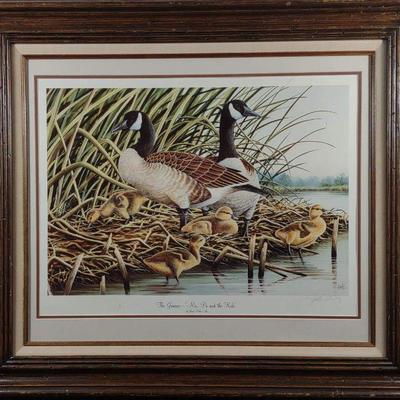 James Partee Jr Signed Goose Print Art