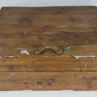 Antique BPS Paints Finger Joint Advertising Box