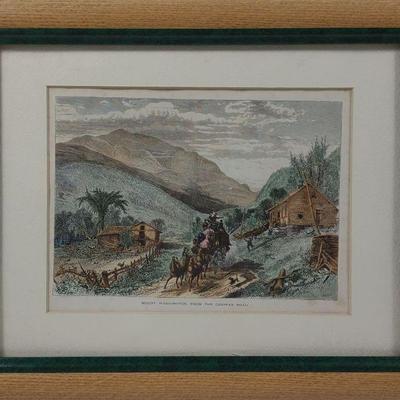 1880s Hand Colored Engraving D Appleton Co Art