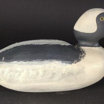 W Harris Bufflehead Working Duck Decoy