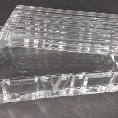 Tiffany & Co Crystal Glass Atlas Trinket Box