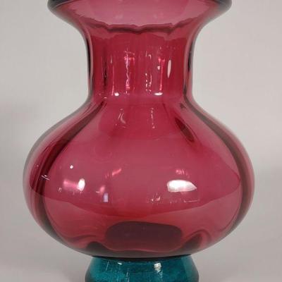 Chatham Signed Studio Glass Art Vase