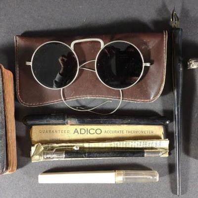 Vintage Sunglasses, Razors, Bible & Thermometers