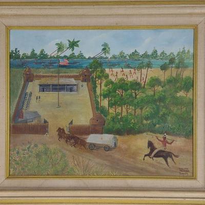 Lillian Pelham Bantz Early Ft Lauderdale Painting