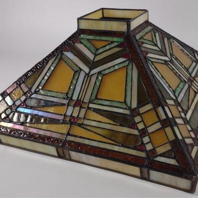 Dale Tiffany Signed Stained Glass Lamp Shade
