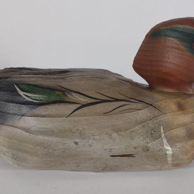 Mike & Susan Veasey Rustic Greenwinged Teal Decoy