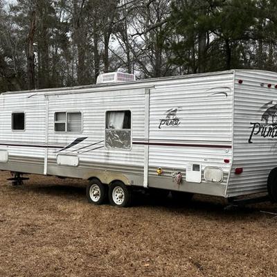32ft rv camper 
No known issues
has a title
Cold a/c 
Hot Heat with propane
Water heater works great
2006