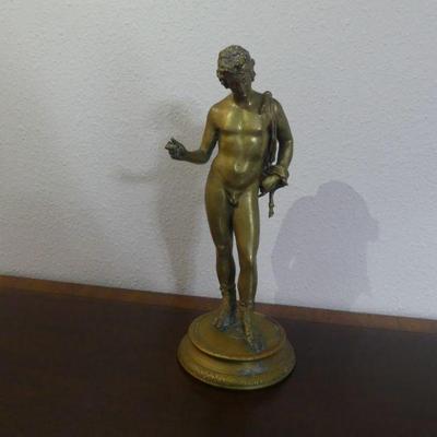 Vintage (Possibly Antique) Bronze Roman Male Statue - 11