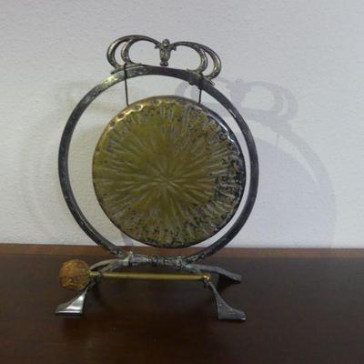 Vintage Meditation Gong with Hide-Wrapped Striker - Gong Diameter: 6