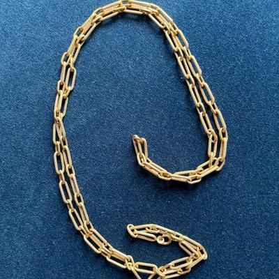 Gold Paperclip necklace