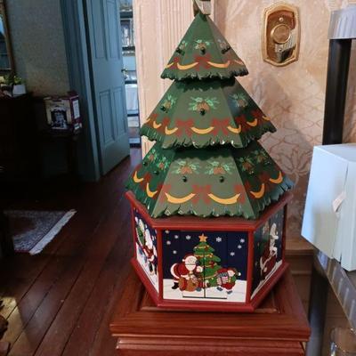 Handmade solid wood Christmas countdown calendar.